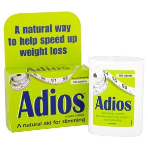 قرص لاغری ادیوس 100 قرصی انگلیسی (  ADIOS HERBAL 100 TABLETS  )